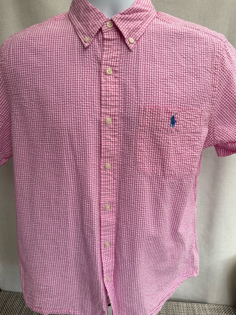 Polo by Ralph Lauren Pink Check Button-Down Shirt